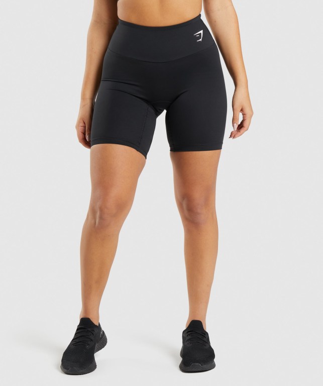 Gymshark Training Cycling Women\'s Shorts Black | UAE-18BXNM