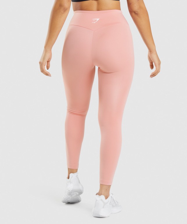 Gymshark Training High Waisted Women's Leggings Pink | UAE-71ZJPM