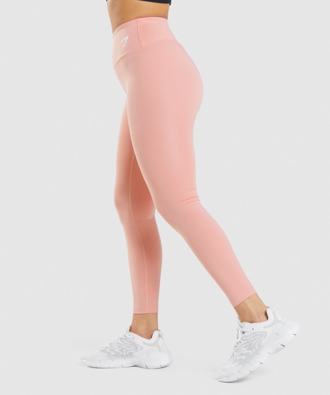 Gymshark Training High Waisted Women's Leggings Pink | UAE-71ZJPM