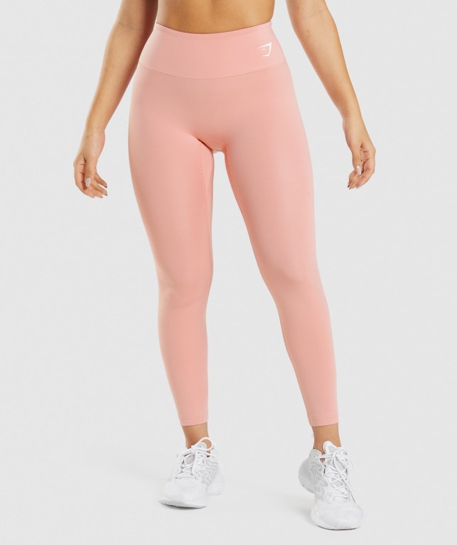 Gymshark Training High Waisted Women\'s Leggings Pink | UAE-71ZJPM