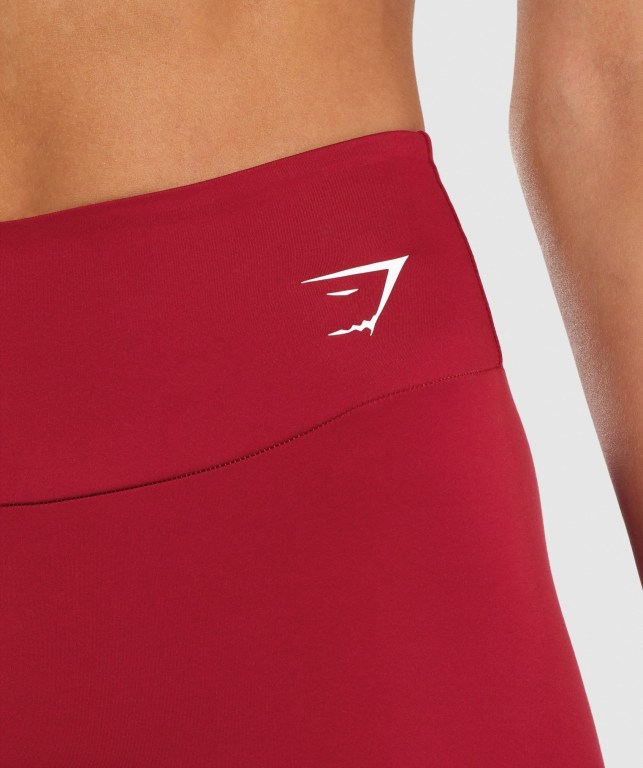 Gymshark Training High Waisted Women's Leggings Burgundy | UAE-76PGAZ