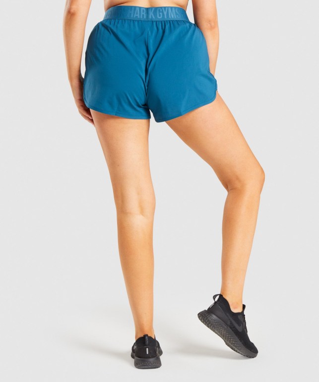 Gymshark Training Loose Fit Women's Shorts Turquoise | UAE-42IKGD