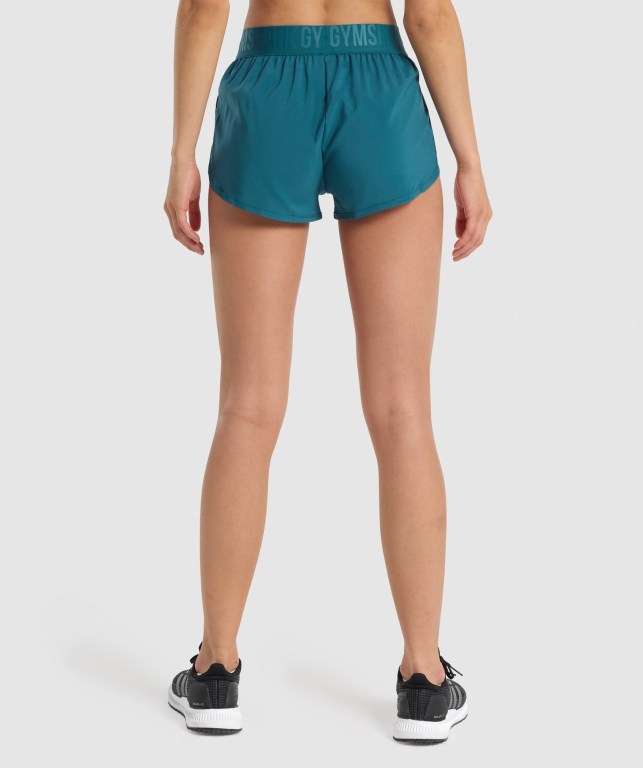 Gymshark Training Loose Fit Women's Shorts Turquoise | UAE-51HECL