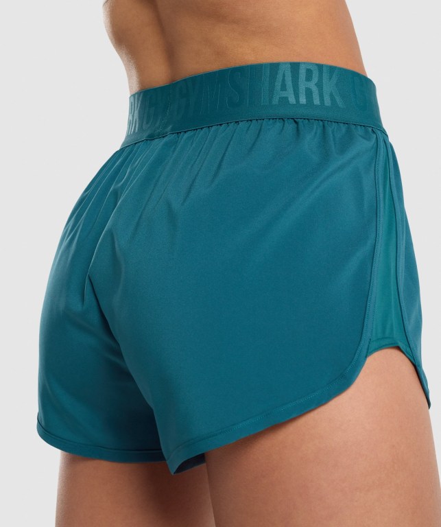 Gymshark Training Loose Fit Women's Shorts Turquoise | UAE-51HECL