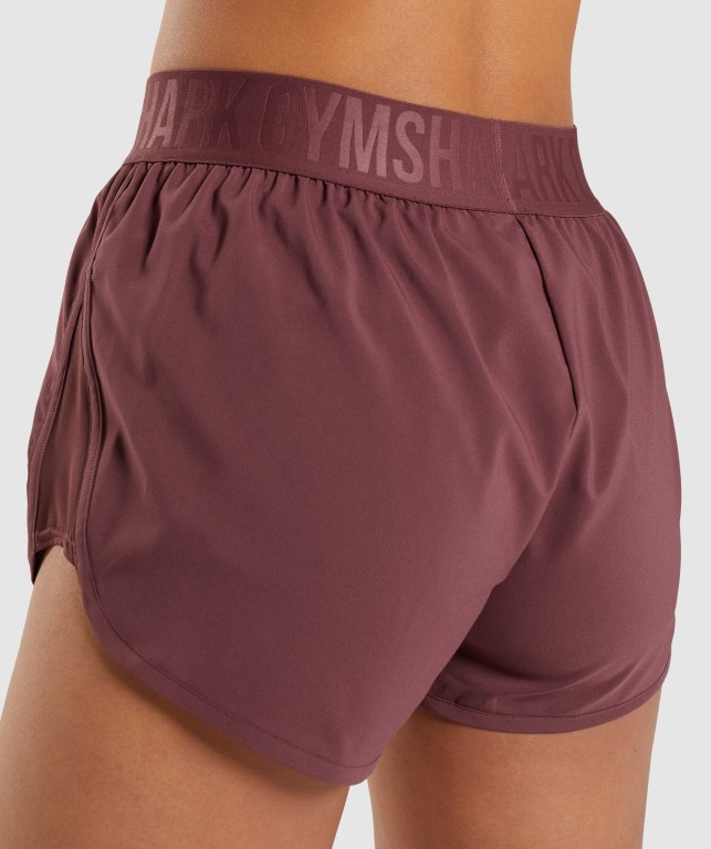 Gymshark Training Loose Fit Women's Shorts Pink Brown | UAE-54NYOT