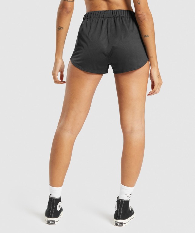 Gymshark Training Mesh Women's Shorts Black | UAE-72XHVF