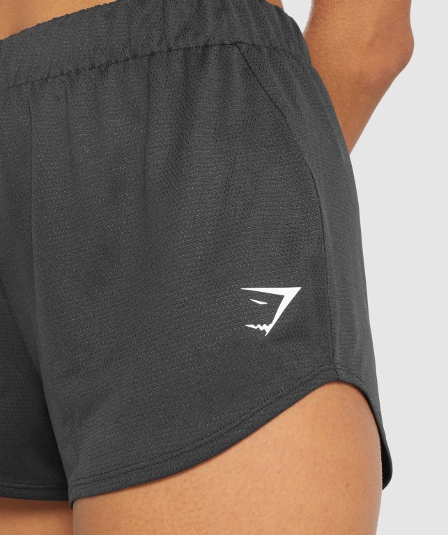 Gymshark Training Mesh Women's Shorts Black | UAE-72XHVF