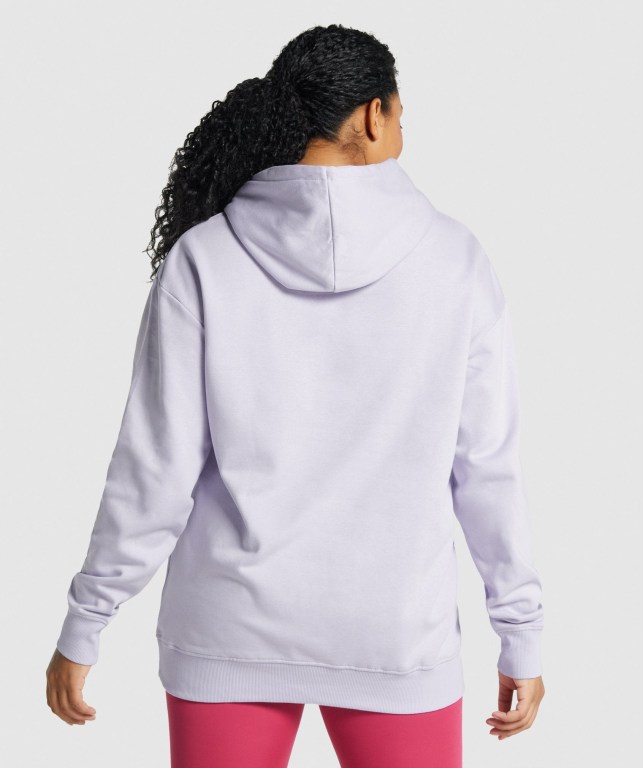 Gymshark Training Oversized Women's Hoodies Light Purple | UAE-10QTGA