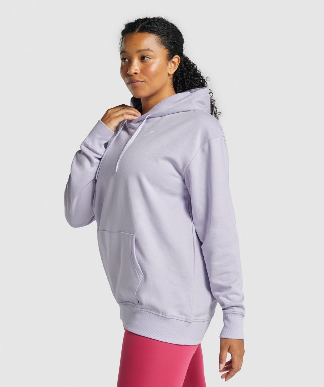 Gymshark Training Oversized Women's Hoodies Light Purple | UAE-10QTGA