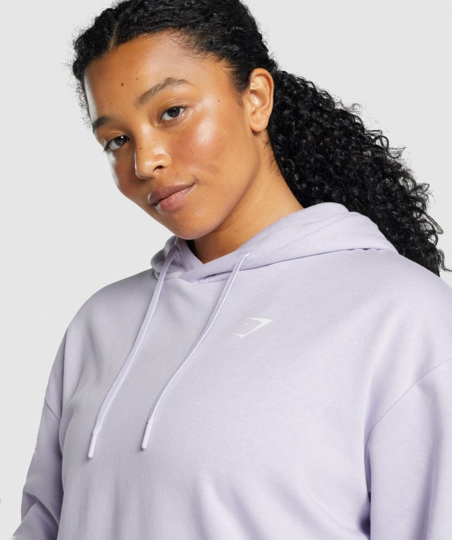 Gymshark Training Oversized Women's Hoodies Light Purple | UAE-10QTGA