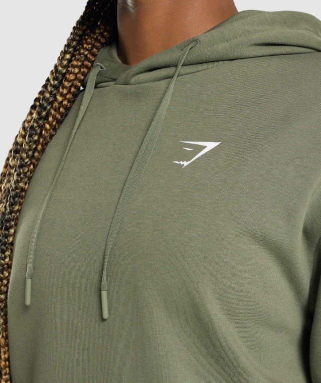 Gymshark Training Oversized Women's Hoodies Green | UAE-51PALR