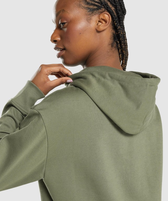 Gymshark Training Oversized Women's Hoodies Green | UAE-51PALR