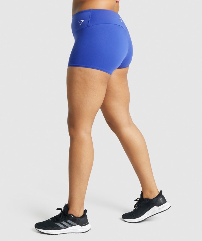 Gymshark Training Quad Women's Shorts Dark Blue | UAE-10WHED