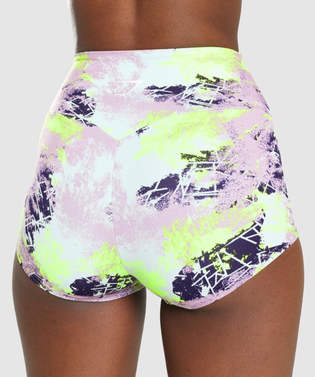 Gymshark Training Short Length Women's Shorts Camo | UAE-10YDEC