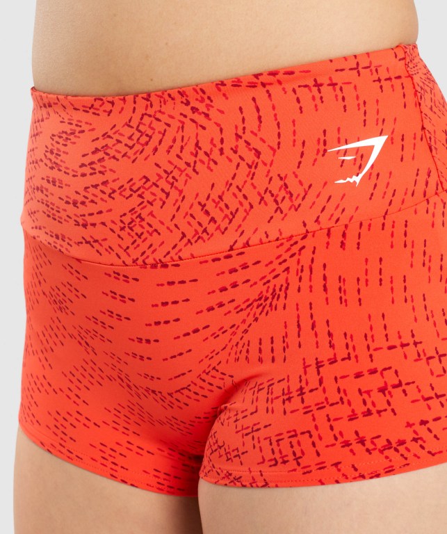 Gymshark Training Short Length Women's Shorts Orange | UAE-41CLEQ