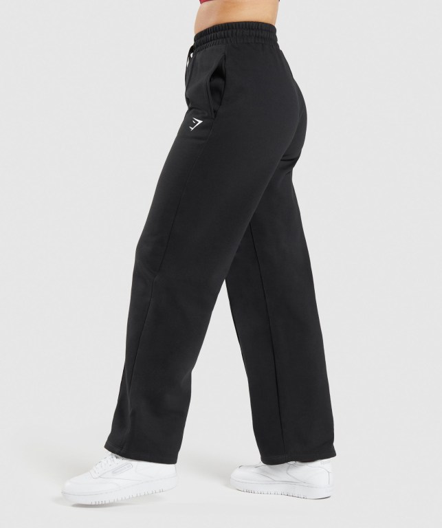 Gymshark Training Straight Leg Women's Joggers Black | UAE-61ISYR