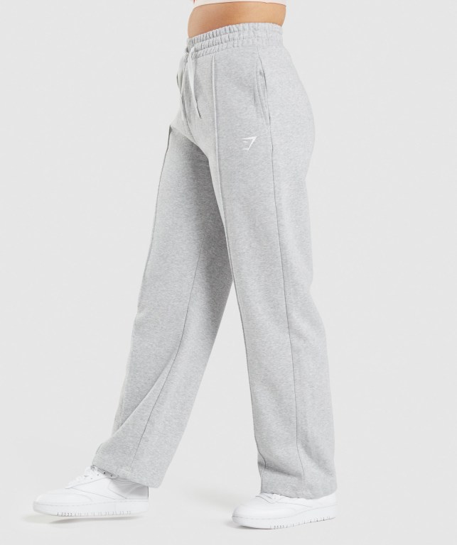 Gymshark Training Straight Leg Women's Joggers Light Grey | UAE-85ROQG