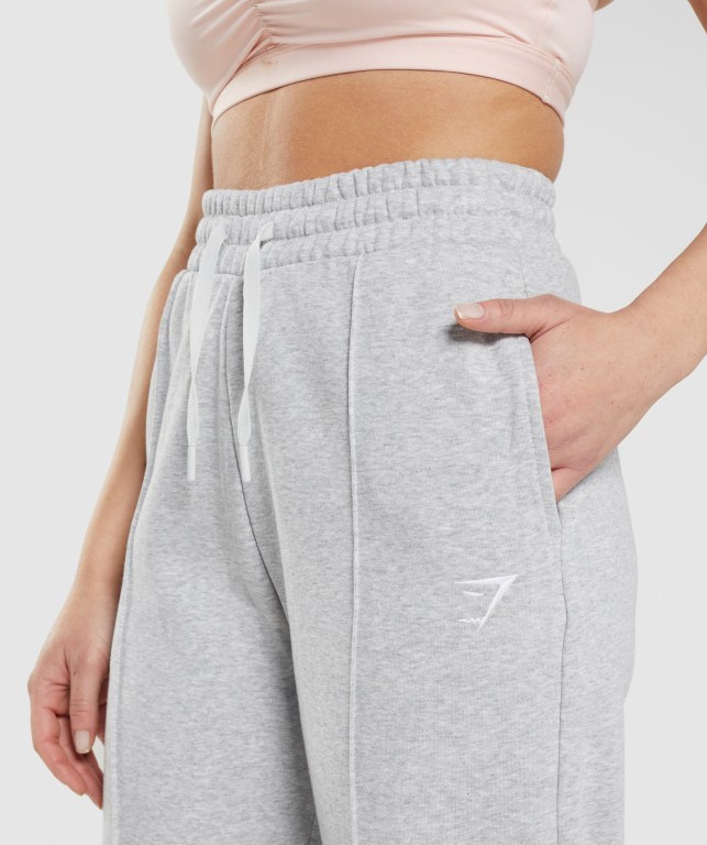 Gymshark Training Straight Leg Women's Joggers Light Grey | UAE-85ROQG