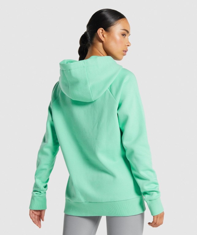 Gymshark Training Women's Hoodies Light Green | UAE-03LNGV