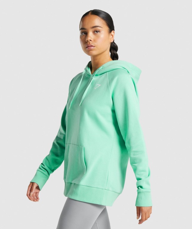 Gymshark Training Women's Hoodies Light Green | UAE-03LNGV