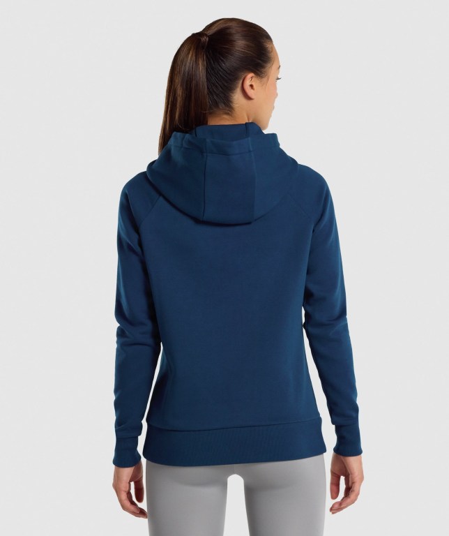 Gymshark Training Women's Hoodies Navy | UAE-21MLTN