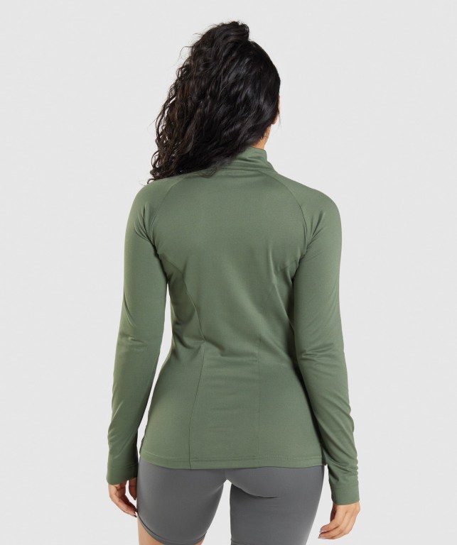 Gymshark Training Women's Jackets Olive | UAE-58HJPX