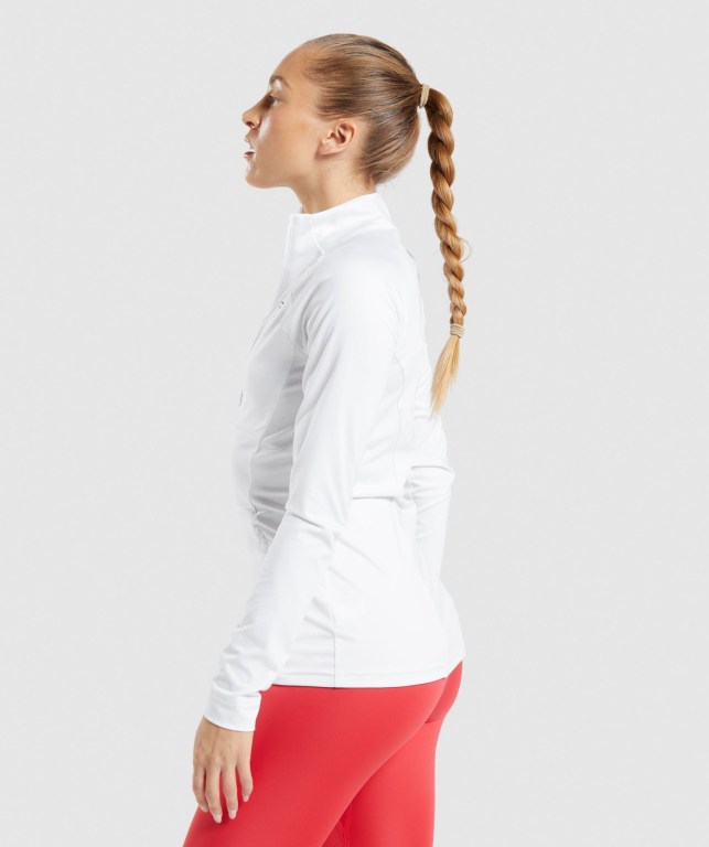 Gymshark Training Women's Jackets White | UAE-72JFAV