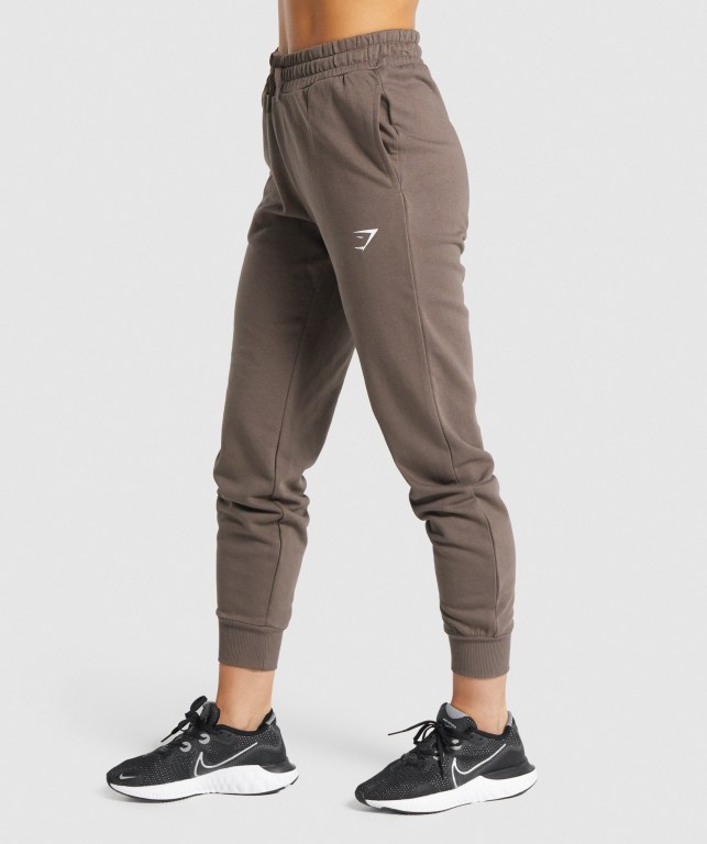 Gymshark Training Women's Joggers Brown | UAE-80ZDAO