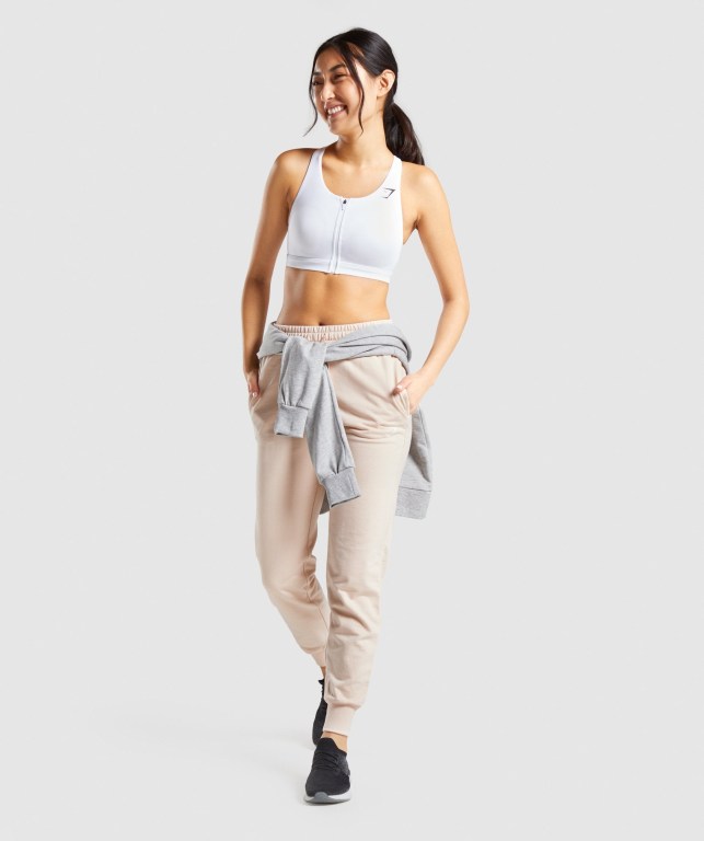 Gymshark Training Women's Joggers Light Brown | UAE-84TRMO