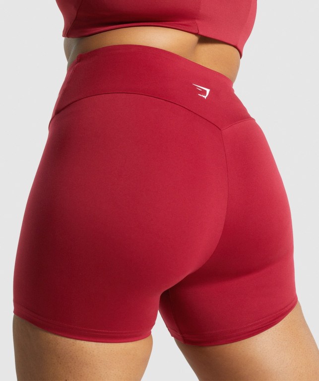 Gymshark Training Women's Shorts Burgundy | UAE-21BAEC