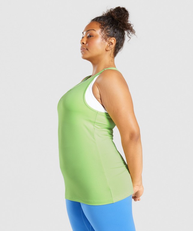 Gymshark Training Women's Tank Tops Green | UAE-31WYRC