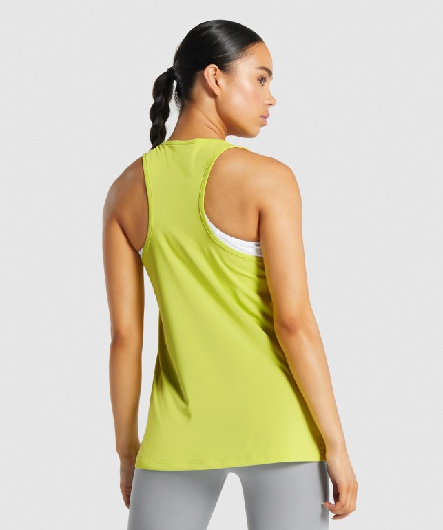 Gymshark Training Women's Tank Tops Yellow | UAE-86ODNF