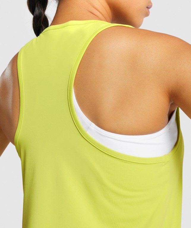 Gymshark Training Women's Tank Tops Yellow | UAE-86ODNF