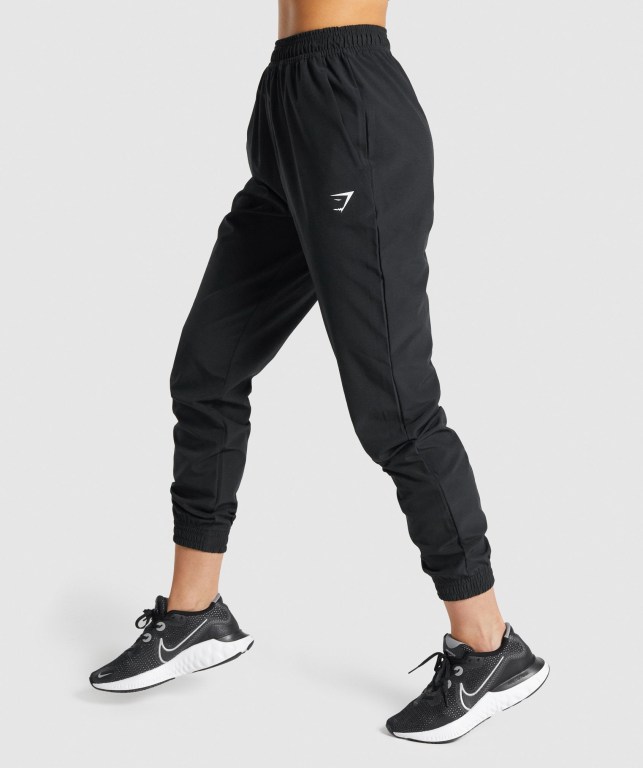 Gymshark Training Woven Women's Joggers Black | UAE-93LGAU