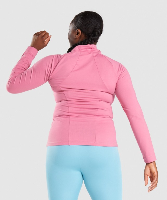 Gymshark Training Zip Up Women's Jackets Pink | UAE-18AREJ