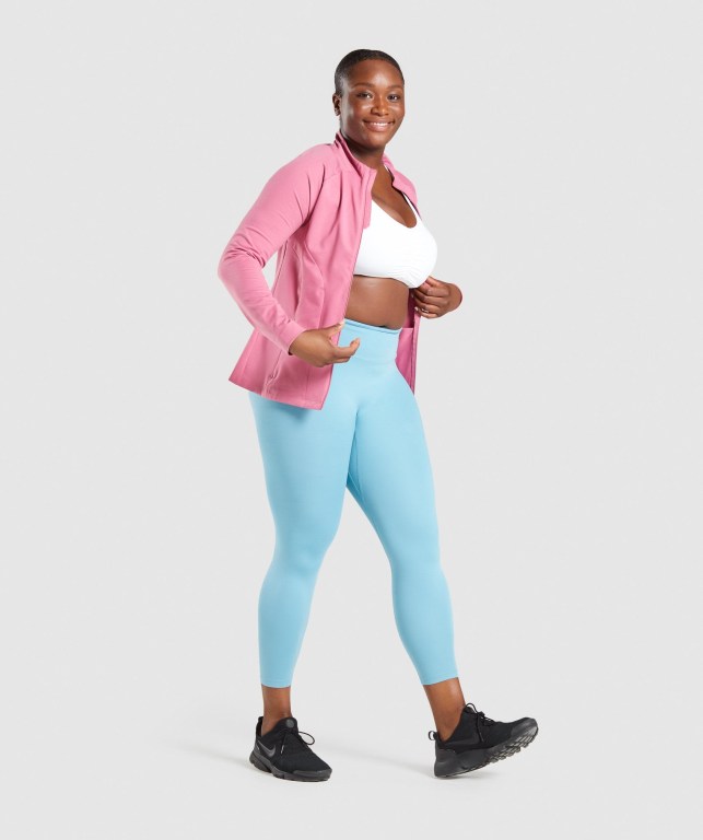 Gymshark Training Zip Up Women's Jackets Pink | UAE-18AREJ