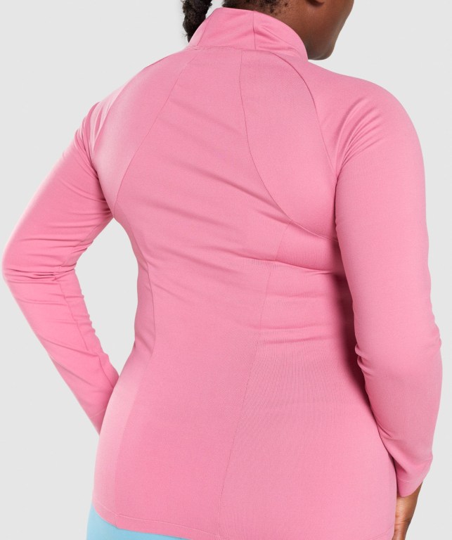 Gymshark Training Zip Up Women's Jackets Pink | UAE-18AREJ