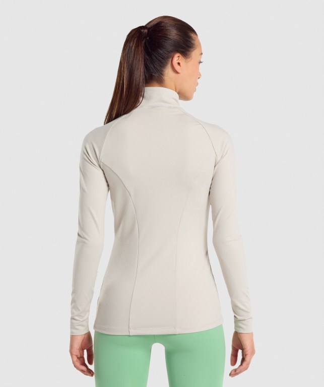 Gymshark Training Zip Up Women's Jackets Grey | UAE-47ZFNG