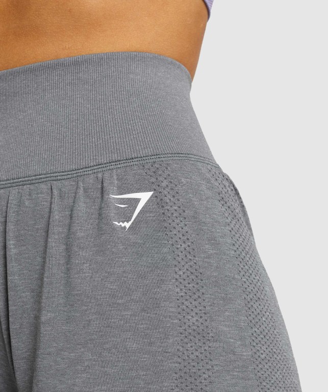 Gymshark Vital Seamless 2.0 2-in-1 Women's Shorts Grey | UAE-78TURI