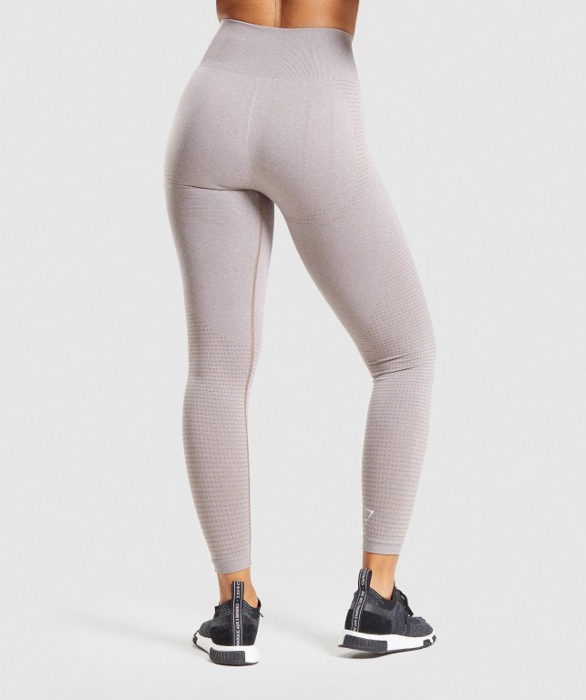 Gymshark Vital Seamless 2.0 High Waisted Women's Leggings Grey Brown | UAE-31YKMO