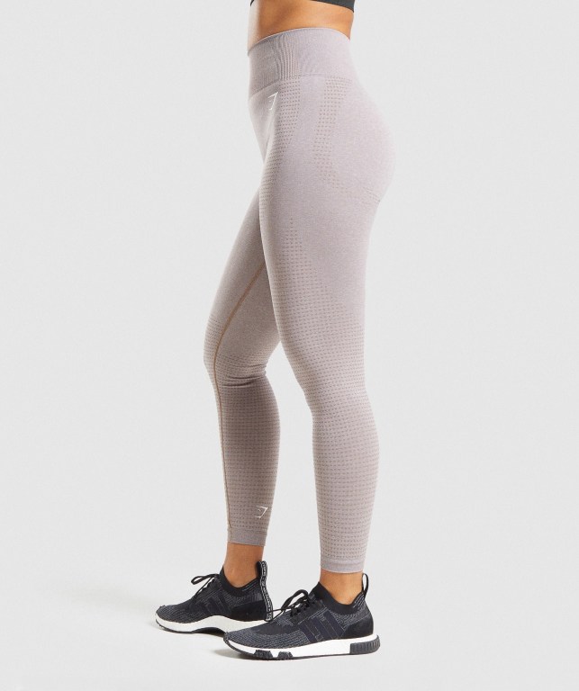 Gymshark Vital Seamless 2.0 High Waisted Women's Leggings Grey Brown | UAE-31YKMO