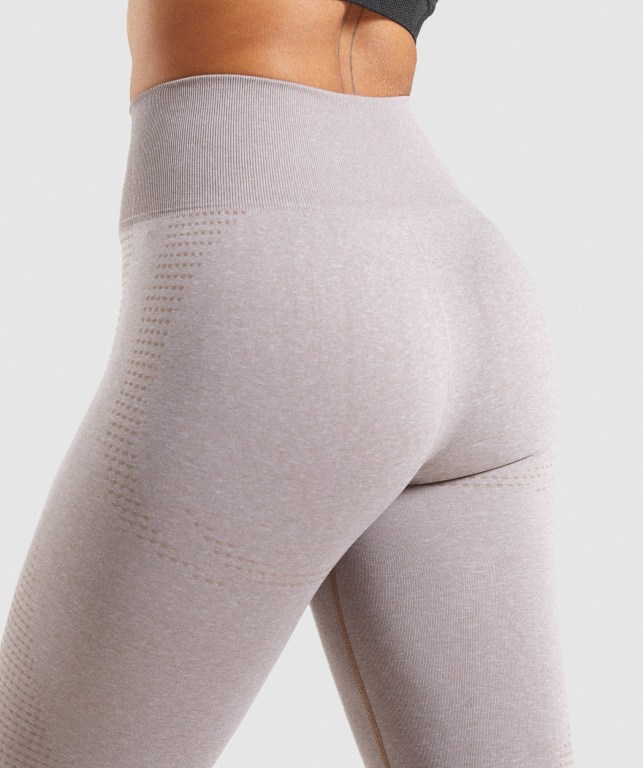 Gymshark Vital Seamless 2.0 High Waisted Women's Leggings Grey Brown | UAE-31YKMO