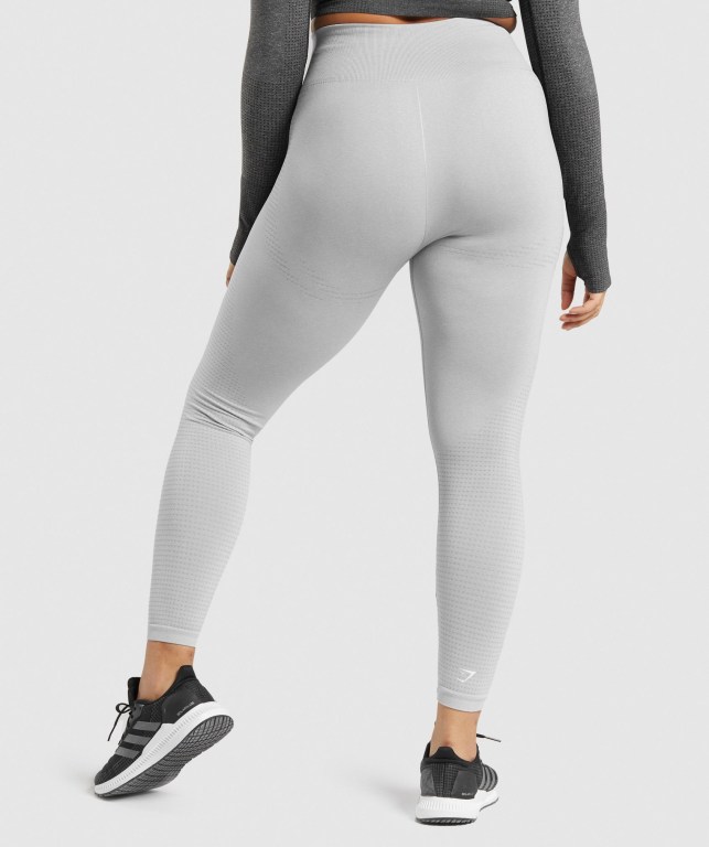 Gymshark Vital Seamless 2.0 High Waisted Women's Leggings Light Grey | UAE-65BJYK