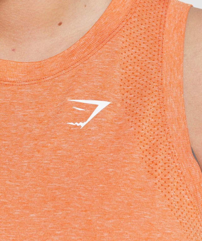 Gymshark Vital Seamless 2.0 Light Women's Tank Tops Apricot Orange | UAE-26LPKZ