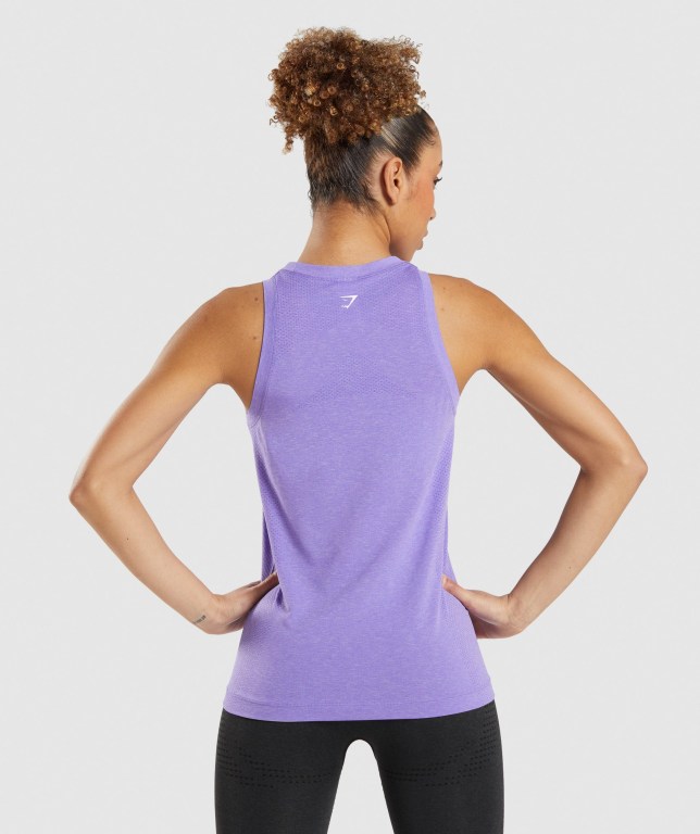 Gymshark Vital Seamless 2.0 Light Women's Tank Tops Light Purple | UAE-42JNKT