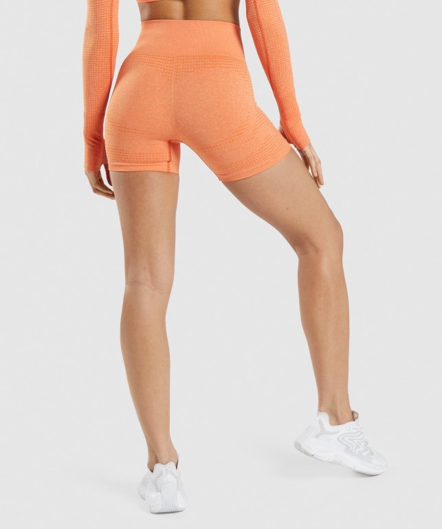 Gymshark Vital Seamless 2.0 Women's Shorts Apricot Orange | UAE-10YHTM