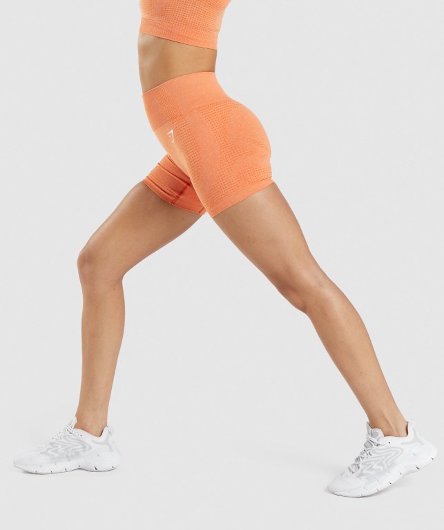 Gymshark Vital Seamless 2.0 Women's Shorts Apricot Orange | UAE-10YHTM