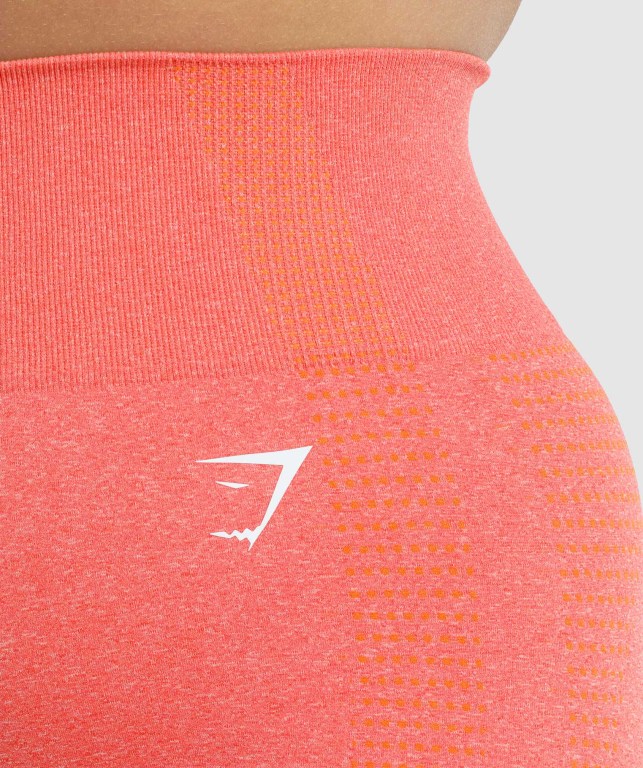 Gymshark Vital Seamless 2.0 Women's Shorts Orange | UAE-13ZTFE