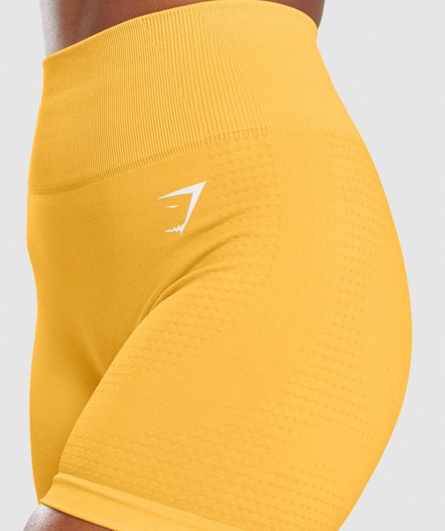 Gymshark Vital Seamless 2.0 Women's Shorts Yellow | UAE-32AZOP