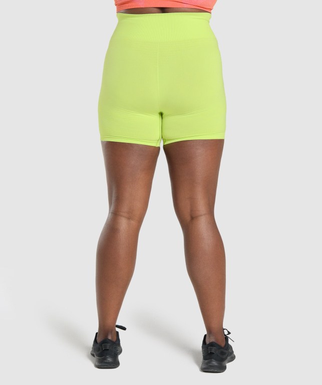 Gymshark Vital Seamless 2.0 Women's Shorts Yellow | UAE-79RNAM